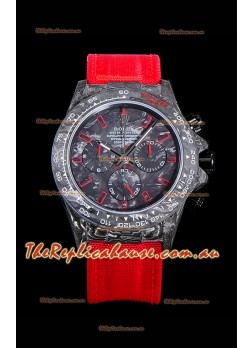 Rolex Daytona DiW Edition "All Black/Red" Forged Cabon Casing 1:1 Mirror Replica