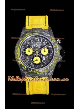 Rolex Daytona DiW Yellow Edition Edition Forged Cabon Casing 1:1 Mirror Replica