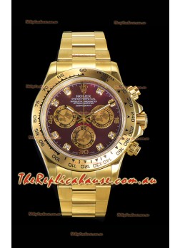 Rolex Daytona 18K Yellow Gold Original Cal.4130 Movement - 1:1 Mirror 904L Steel Watch