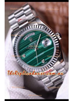 Rolex Day Date Presidential 904L Steel 36MM - Malachite Dial 1:1 Mirror Quality Watch