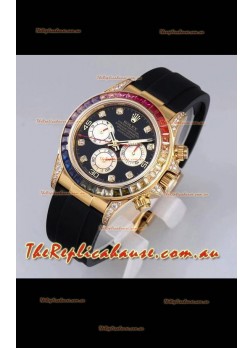 Rolex Cosmograph Daytona 116598 Yellow Gold 1:1 Mirror Cal.4130 Movement - 904L Steel Watch
