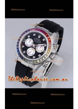 Rolex Cosmograph Daytona 116598 904L Stainless Steel 1:1 Mirror Cal.4130 Movement Watch 