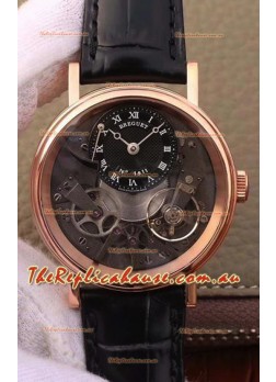 Breguet Tradition 7057BR/R9/9W6 Pink Gold Dual Tourbillon Swiss Replica Watch