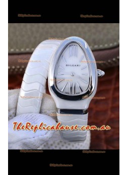 Bvlgari Serpenti Edition White Ceramic Replica Watch in 1:1 Mirror Quality 