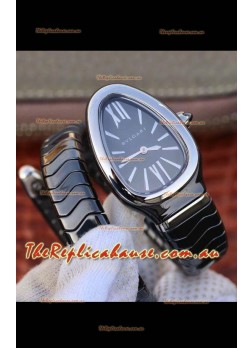 Bvlgari Serpenti Edition Black Ceramic Replica Watch in 1:1 Mirror Quality 