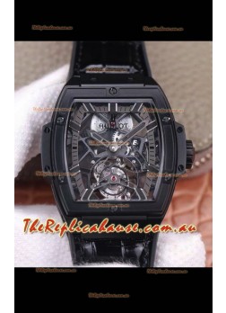 Hublot Masterpiece MP Edition Genuine Tourbillon Swiss Replica Watch in PVD Coating