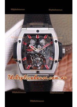Hublot Masterpiece MP Senna Edition Genuine Tourbillon Swiss Replica Watch in Titanium Casing