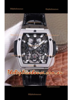 Hublot Masterpiece MP Edition Genuine Tourbillon Swiss Replica Watch in Titanium Casing