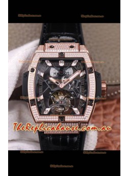 Hublot Masterpiece MP Edition Genuine Tourbillon Swiss Replica Watch In Rose Gold Casing