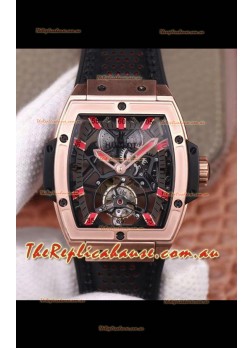 Hublot Masterpiece MP Edition Genuine Tourbillon Swiss Replica Watch In Rose Gold Casing