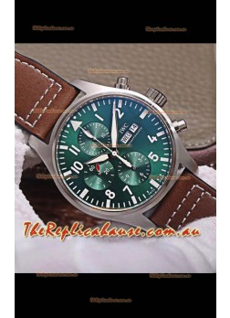 IWC Pilot Chronograph Edition Green Dial 1:1 Mirror Replica Watch