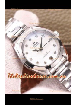 Omega Seamaster Aquaterra 150M 34MM Swiss Replica Watch in White Dial
