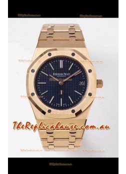 Audemars Piguet Royal Jumbo Oak Extra Thin Swiss Replica Yellow Gold - 1:1 Mirror Replica Watch