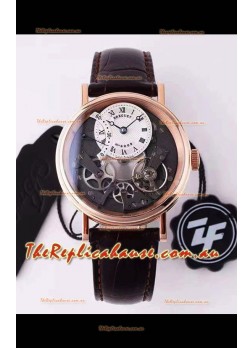 Breguet Tradition 7057BR/R9/9W6 Pink Gold Dual Tourbillon Swiss Replica Watch