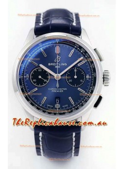 Breitling Premier B01 Chronograph 42 Edition Watch 1:1 Mirror Quality in Blue Dial 