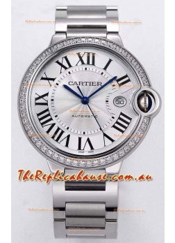 Ballon De Cartier Automatic 1:1 Mirror Swiss Replica Watch in 904L Steel Casing - 36MM