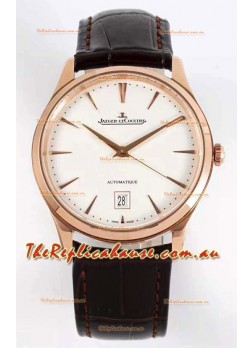 Jaeger LeCoultre Master Ultra Thin Rose Gold Swiss 1:1 Mirror Replica Watch