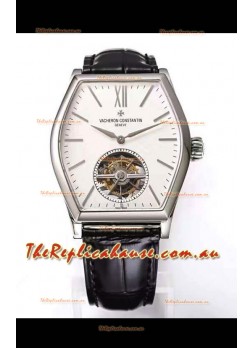 Vacheron Constantin Malte Tourbillon 1:1 Mirror Stainless Steel Swiss Replica White Dial