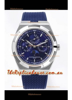 Vacheron Constantin Overseas Perpetual Calendar Ultra-Thin Blue Dial Steel Casing Replica