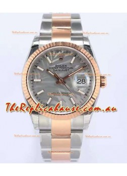 Rolex Datejust Palm Motif Dial 36MM Cal.3135 Movement Swiss Replica Watch in 904L Two Tone Casing