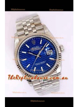 Rolex Datejust Fluted-Motif Dial 41MM Cal.3135 Movement Swiss Replica Watch in 904L Steel Casing
