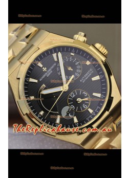 Vacheron Constantin Overseas Power Reserve Swiss Replica Watch in Yellow Gold Casing