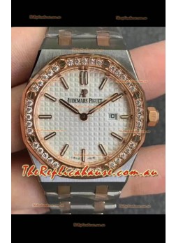 Audemars Piguet Royal Oak Quartz 33MM Swiss Watch Two Tone Swiss - 1:1 Mirror Replica Edition