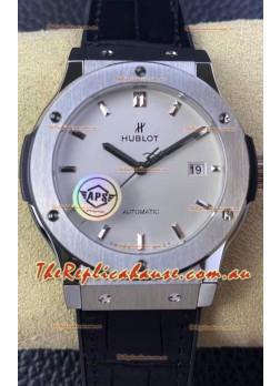 Hublot Classic Fusion 1:1 Mirror Replica Swiss Watch in 904L Steel Casing White Dial 42MM