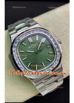 Patek Philippe Nautilus 5711 904L Steel 2023 Updated Mirror Replica Watch - Green Dial