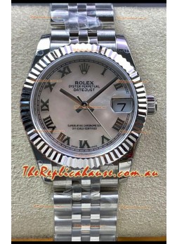 Rolex Datejust 178384 31MM Swiss Replica in 904L Steel in Pearl Dial - 1:1 Mirror Replica