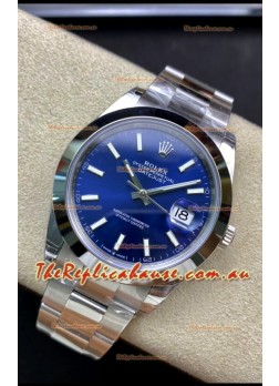 Rolex Datejust 126300 41MM Cal.3135 Swiss 1:1 Mirror Replica Watch in 904L Blue Dial