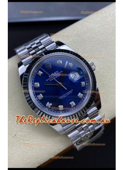 Rolex Datejust 126334 41MM ETA 3235 Swiss 1:1 Mirror Replica Watch in 904L Steel - Blue Dial