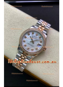 Rolex Datejust 278381 31MM Swiss Replica in 904L Steel Two Tone Rose Gold 1:1 Mirror Replica