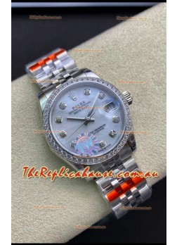 Rolex Datejust 278384 31MM Swiss Replica in 904L Steel in Pearl Dial - 1:1 Mirror Replica