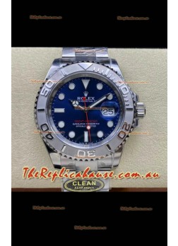 Rolex Yachtmaster 40mm Blue Dial - 1:1 Swiss Replica Watch in 904L Steel Casing