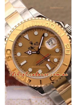 Rolex Yachtmaster 40 Yellow Gold Two Tone 1:1 Swiss Replica Watch in 904L Steel Casing