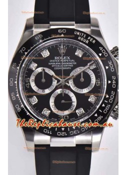 Rolex Cosmograph Daytona 116509 Black Dial Cal.4130 Movement - 904L Steel Watch