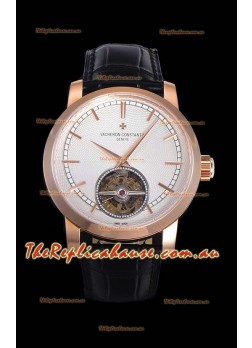 Vacheron Constantin Minute Repeater Tourbillon Swiss Replica Watch in Steel Casing 44MM Rose Gold Casing