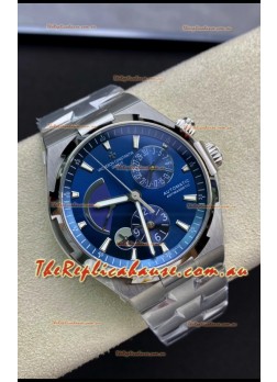 Vacheron Constantin Power Reserve Blue Dial Stainless Steel Casing/Strap Swiss Replica Watch