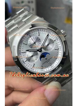 Vacheron Constantin Overseas Perpetual Calendar Ultra-Thin Steel Dial with Steel Strap