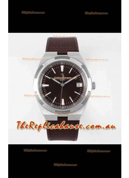 Vacheron Constantin Overseas 1:1 Mirror Swiss Replica Watch in Brown Strap