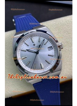 Vacheron Constantin Overseas 1:1 Mirror Swiss Replica Watch in Steel Dial - Rubber Strap