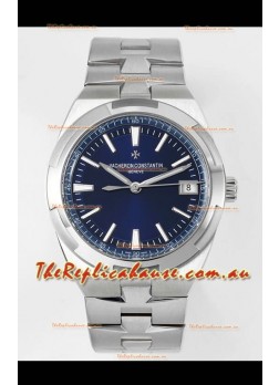Vacheron Constantin Overseas 1:1 Mirror Swiss Replica Watch in Steel Blue Dial 