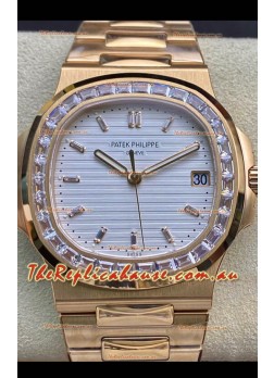 Patek Philippe Nautilus 5711/1R 1 1:1 Mirror Replica Watch in White Dial Rose Gold