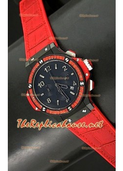 Hublot Big Bang Tutti Frutti Quartz Watch in Red - 38MM