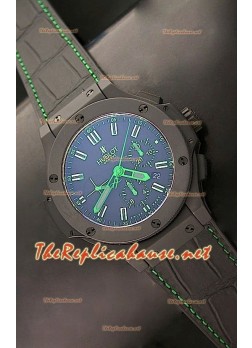 Hublot Big Bang Ceramic Case with Matte Finish and Green Markers