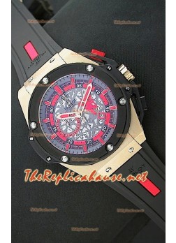 Hublot Big Bang King Power Manchester United Japanese Watch in Rose Gold