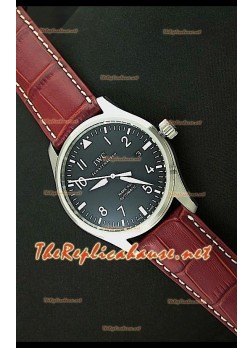 IWC Mark XVI Swiss Replica Watch in Steel - 40MM - Brown Strap