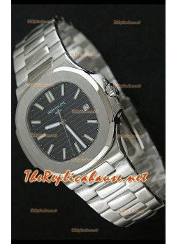 Patek Philippe Nautilus Swiss Replica Watch Black Dial