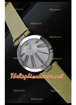 Piaget Altiplano Dial Time Swiss Quartz Watch in Yellow Leather Strap